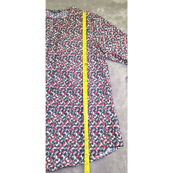 LAUREN RALPH LAUREN Sz M Long Sleeves Shirt Multi-color Blouse Casual C18 - Picture 3 of 9